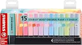 Stabilo Boss Original Pastel Highlighter Deskset 15 14 Pastel Colours view 2