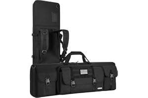 AKOZLIN Double Rifle Case Portable Long Rifle Bag Backpack with 3 Storage Pockets for Outdoor Hunting Shooting, Firearm Trans