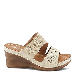 PATRIZIA Women's LOLLY Slide Wedge Sandals Bone EU