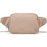 Pander Belt Bag Large 2L, Nylon Fanny Pack Purse for Women and Men with Adjustable Strap