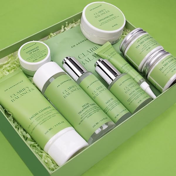 Amazon.com : Tea Tree & Witch Hazel Extracts Skin Care Set with