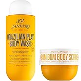 Sol de Janeiro Brazilian Play Body Wash & Bum Bum Body Scrub Shower Duo, Amazon Exclusive
