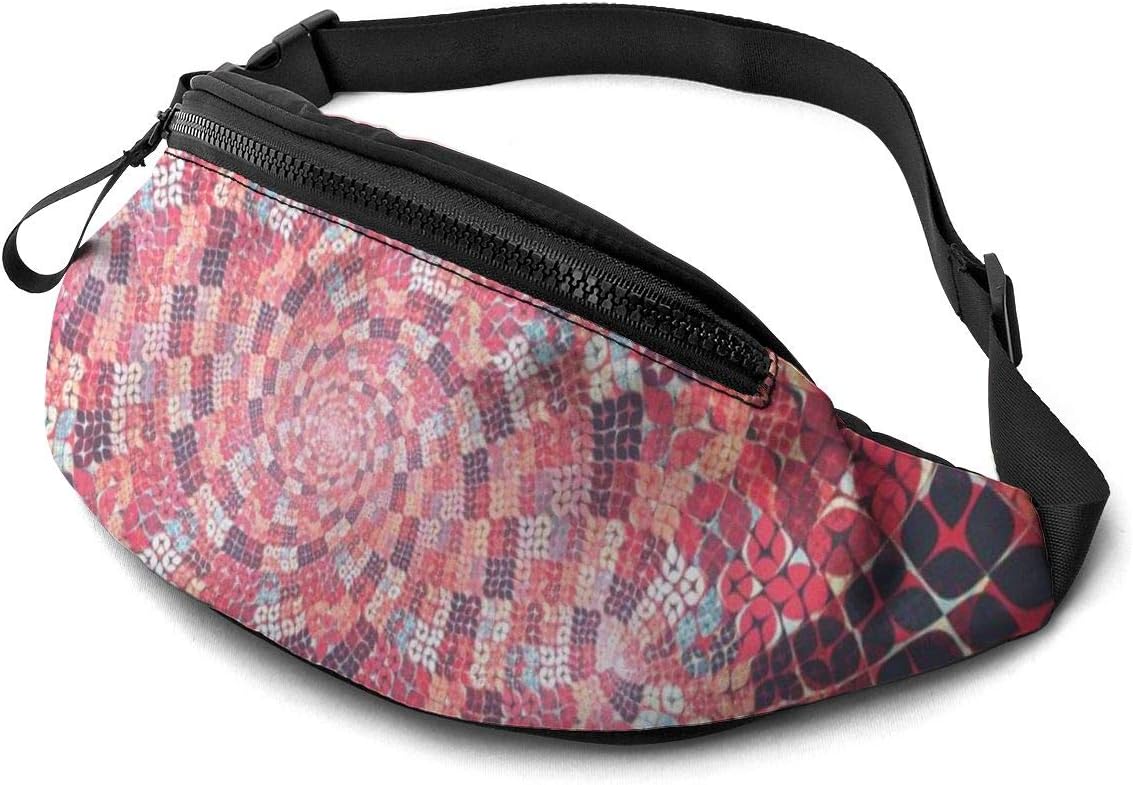 Tydo Waist Pack Bag with Headphone, Abstract Bubble Fanny Pack Adjustable Straps Waist Bag for Men Women Outdoors Running Hiking