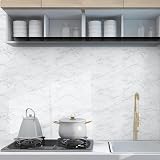 Hode Marble Vinyl Wrap 30cmx200cm Self Adhesive Wallpaper White Granite view 4