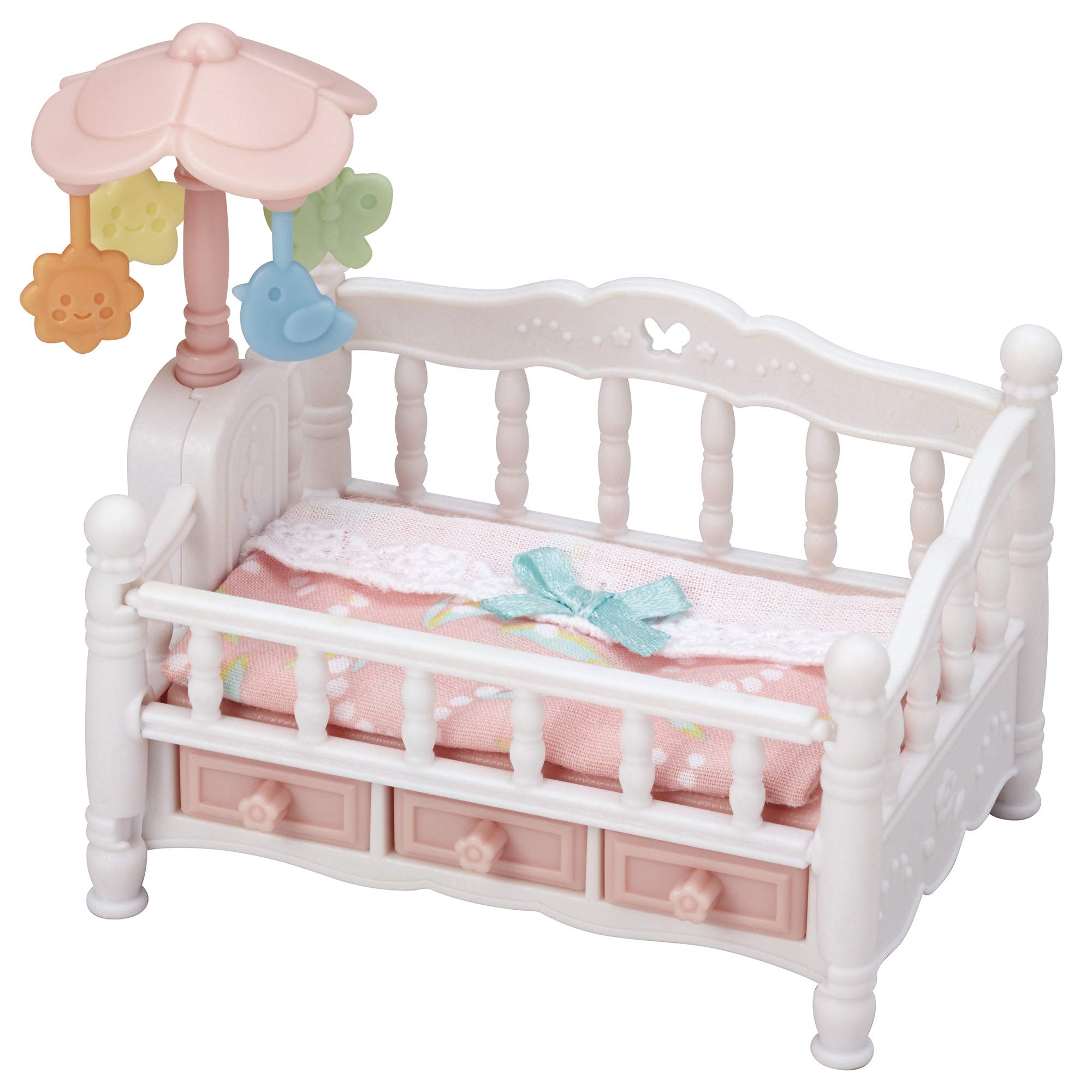 Sylvanian Families Crib with Mobile - dollhouse furniture 5534