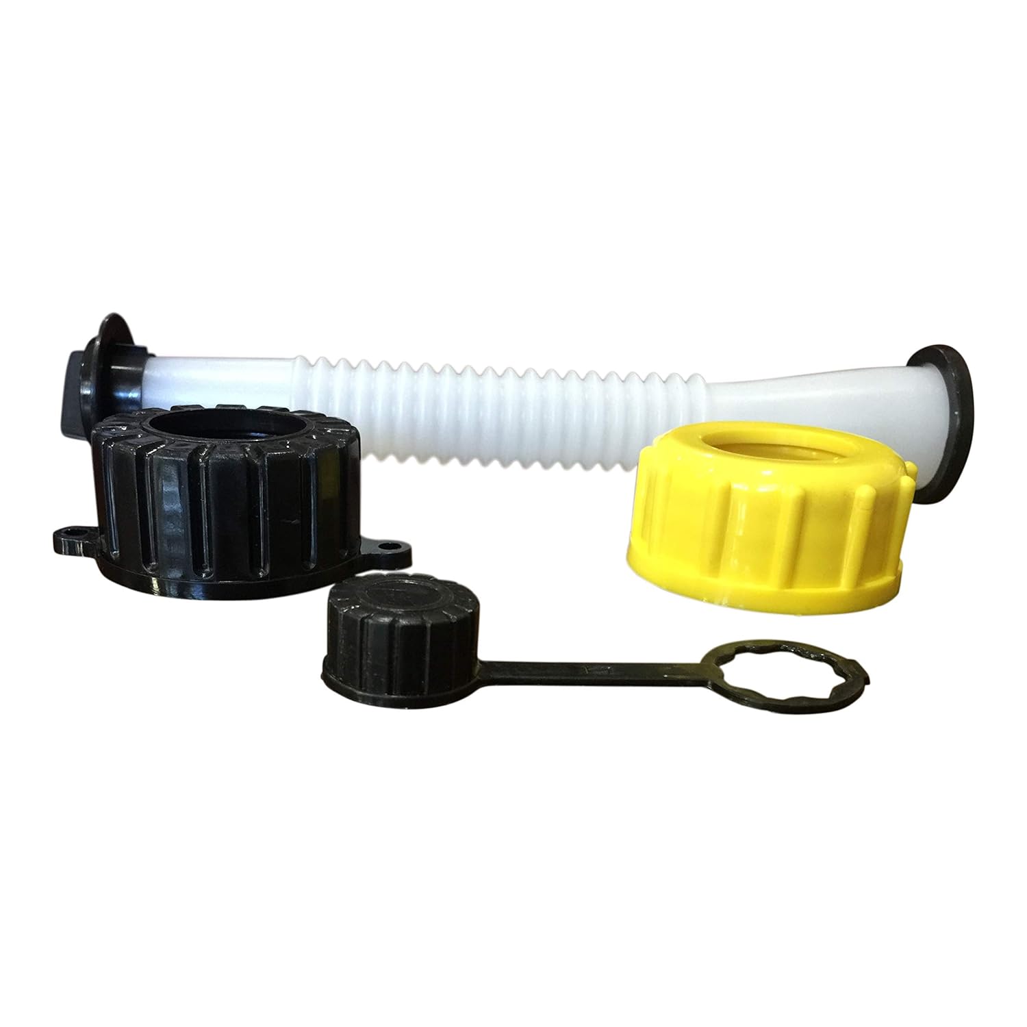 Fuel System 3 Set Gas Can Spout Replacement with Gasket Stopper Cap and