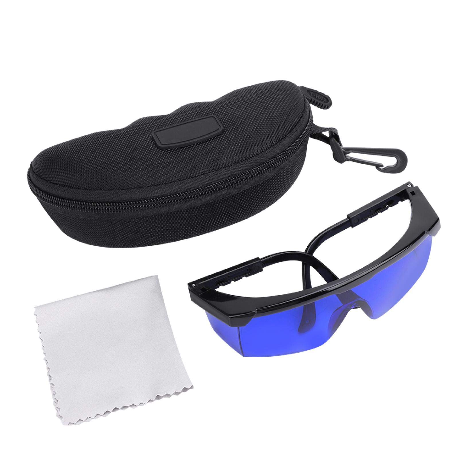 Alomejor Golf Ball Finder Glasses with Blue Lenses UV Protection Golf Ball Finding Sunglasses with Storage Case and Cleaning Cloth