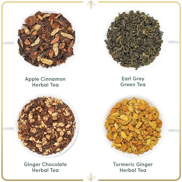 VAHDAM, CONGRATULATIONS ASSORTED TEA GIFT SETS FOR TEA LOVERS (7.05OZ/100+ CUPS) 4 LOOSE LEAF TEA – GREEN TEA, HERBAL TEA | GLUTEN FREE, NON GMO | GIFTS FOR WOMEN, GIFTS FOR MEN, GIFTS FOR HIM/HER