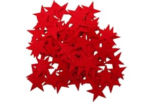 Playfully Ever After 1.5 Inch Felt Star Stickers (Red)