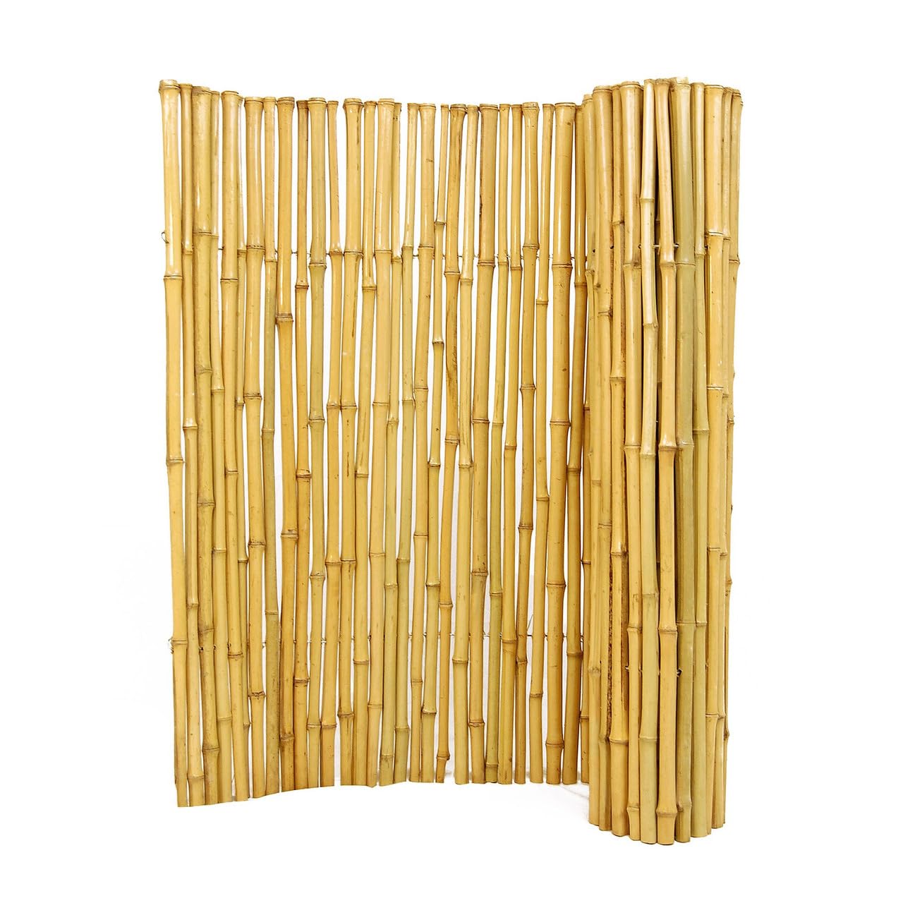 Photo 1 of ****SOME OF THE BAMBOO PANELS ARE CRACKED*** Backyard X-Scapes Natural Bamboo Fence Decorative Rolled Fence Panel 90" H x 48" L x 1" D