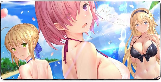 Amazon Co Jp Fate Grand Order 超大型マウスパッドテーブルクロス マシュ キリエライト 80x40x0 2 防水 滑り止め かわいい ホビー