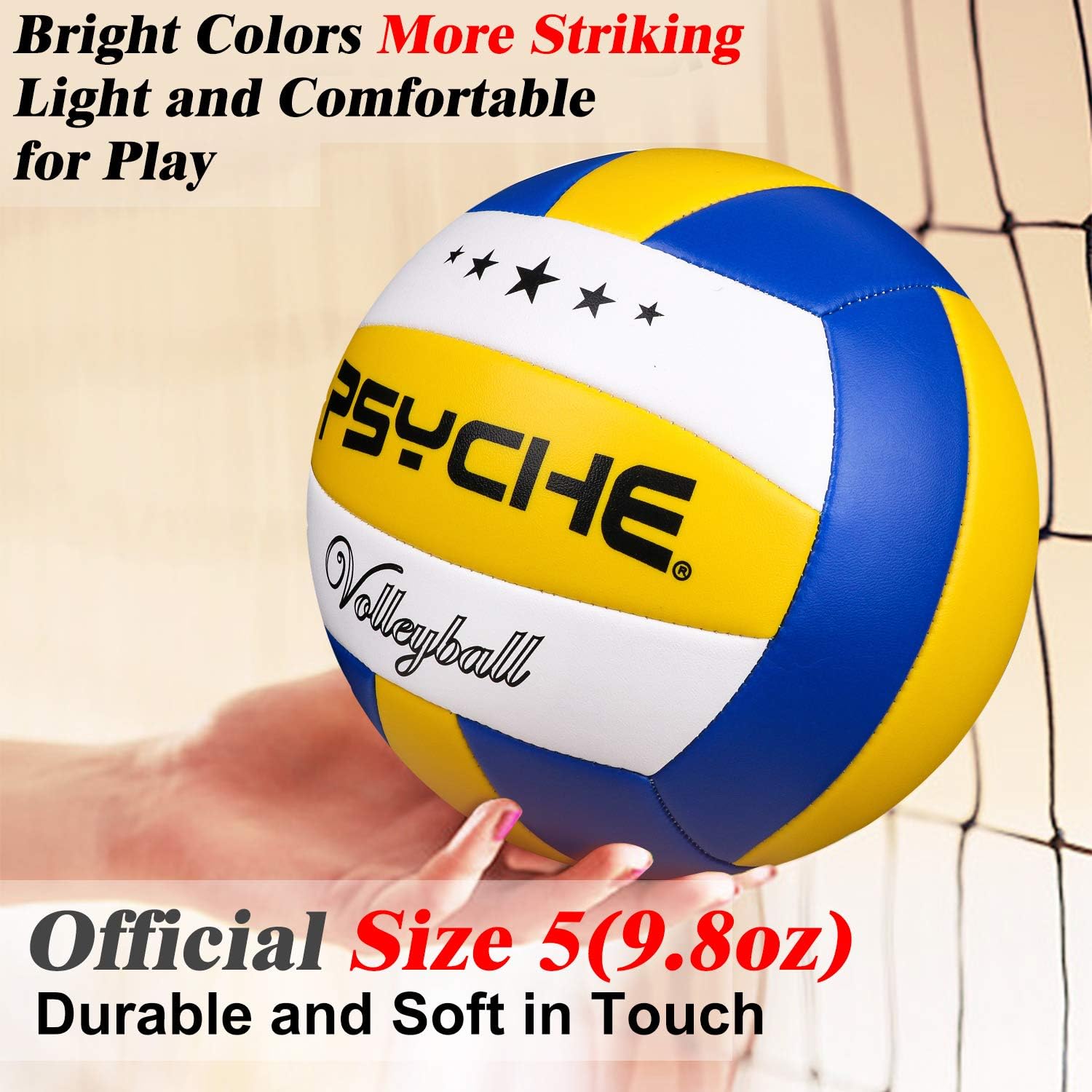 Wisdom Leaves Volleyball Official Size 5, Soft Indoor Outdoor Volleyballs for Kids/Adults Gym Beach Games Play : Sports & Outdoors