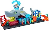 Hot Wheels Lets Race Netflix City Toy Car Track Set Ultra Shark Car Wash view 4