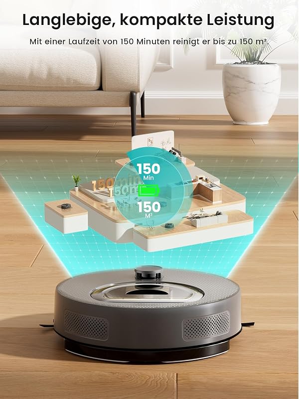 M330 Plus Staubsaugroboter mit Wischfunktion