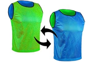 SPORTSBIBS Pinnies Sport Child Youth Teen Adult 2-Color Reversible Bibs Soccer Basketball Football Scrimmage Team Jersey