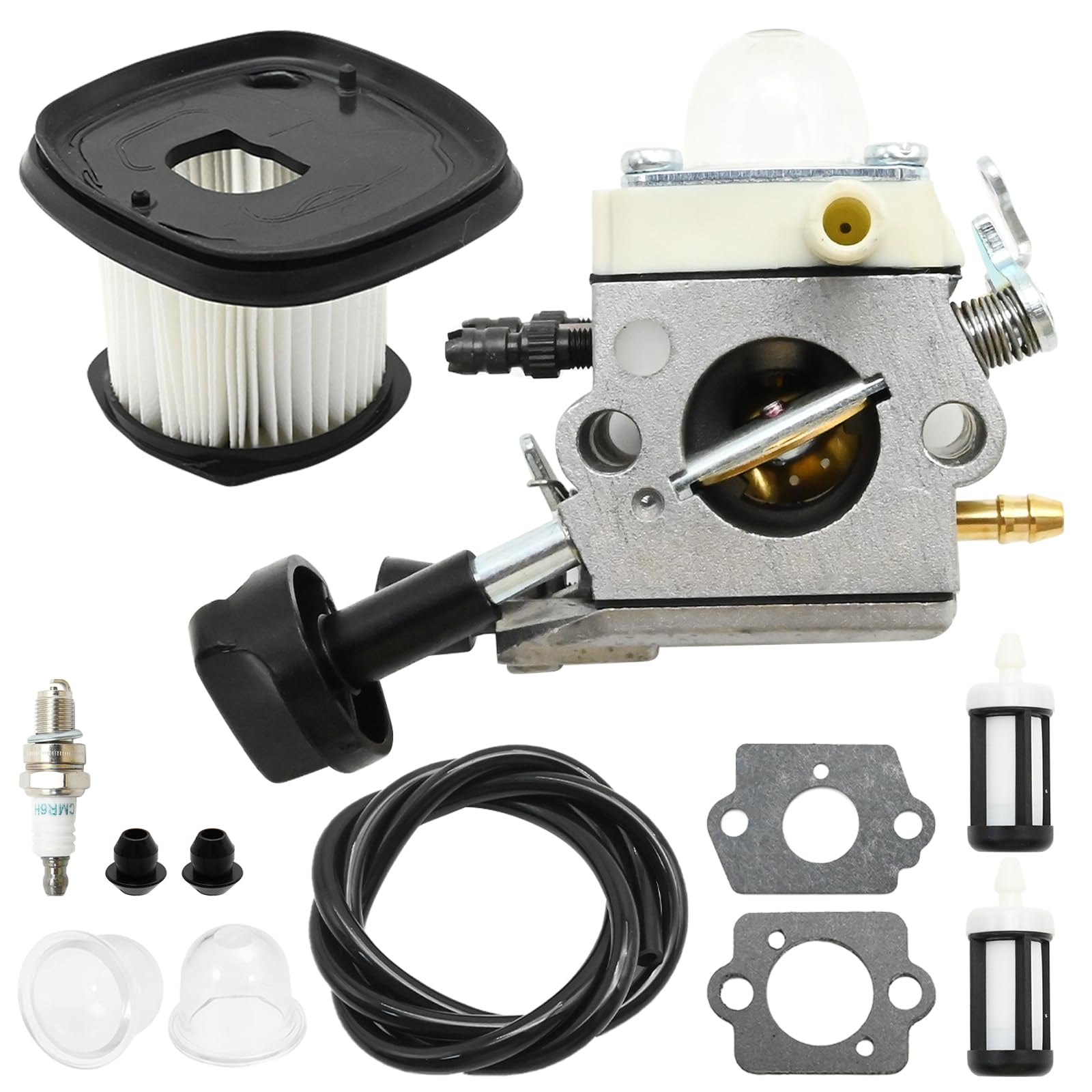 JUUDDENPARTS 4241 120 0616 Carburetor Kit with Spark Plug Fuel Filter, Replacement for Stihl Blower Model SH86 SH86C BG86CE, Replaces 4241 120 0607 4241 120 0600 C1M-S261