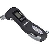 Amazon Basics Digital Tire Pressure Gauge with Emergency Escape Tools - Black, 2-Pack