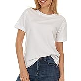 Brix Womens Loose Fit Tee - Shirts Crewneck Cotton Tees.