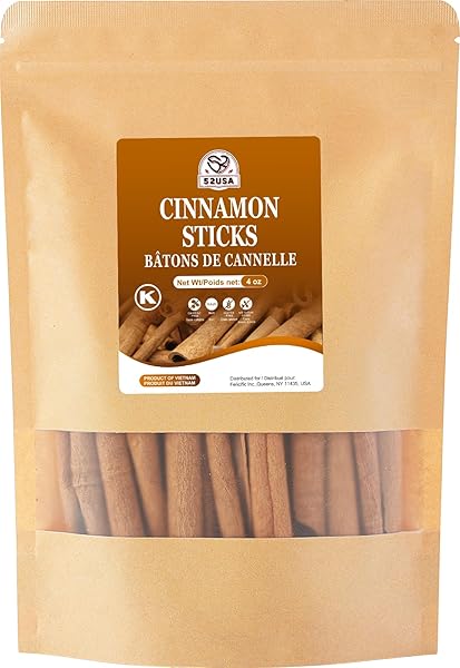 52USA CINNAMON STICKS, CINNAMON 4 OZ (113G), WHOLE...