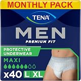 TENA Men Protective Underwear Large Level 4 40 Pairs Heavy Incontinence Pants view 1