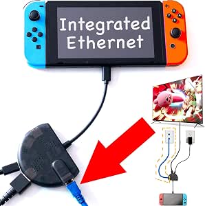 Amazon Com Charjenpro Stingray Switch Dock With Ethernet For Switch Docking Station Hdmi 2 Usb Ethernet Usb C Power Delivery Video Games