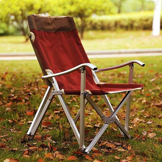 DONG Silla al Aire Libre, Silla Plegable de Aluminio Ultraligera Silla