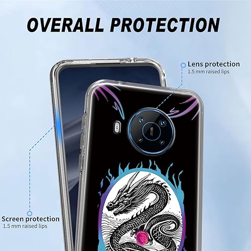 RYUITHDJP for Nokia X100 Phone Case 6.67" with Dragon Men Boy Theme Design, Clear Case for Nokia X100 5G TPU Transparent Durable Cover in Dubai - UAE | Whizz Categories RYUITHDJP for Nokia X100 Phone Case 6.67" with Dragon Men Boy Theme Design, Clear Case for Nokia X100 5G TPU Transparent Durable Cover in Dubai - UAE | Whizz Categories