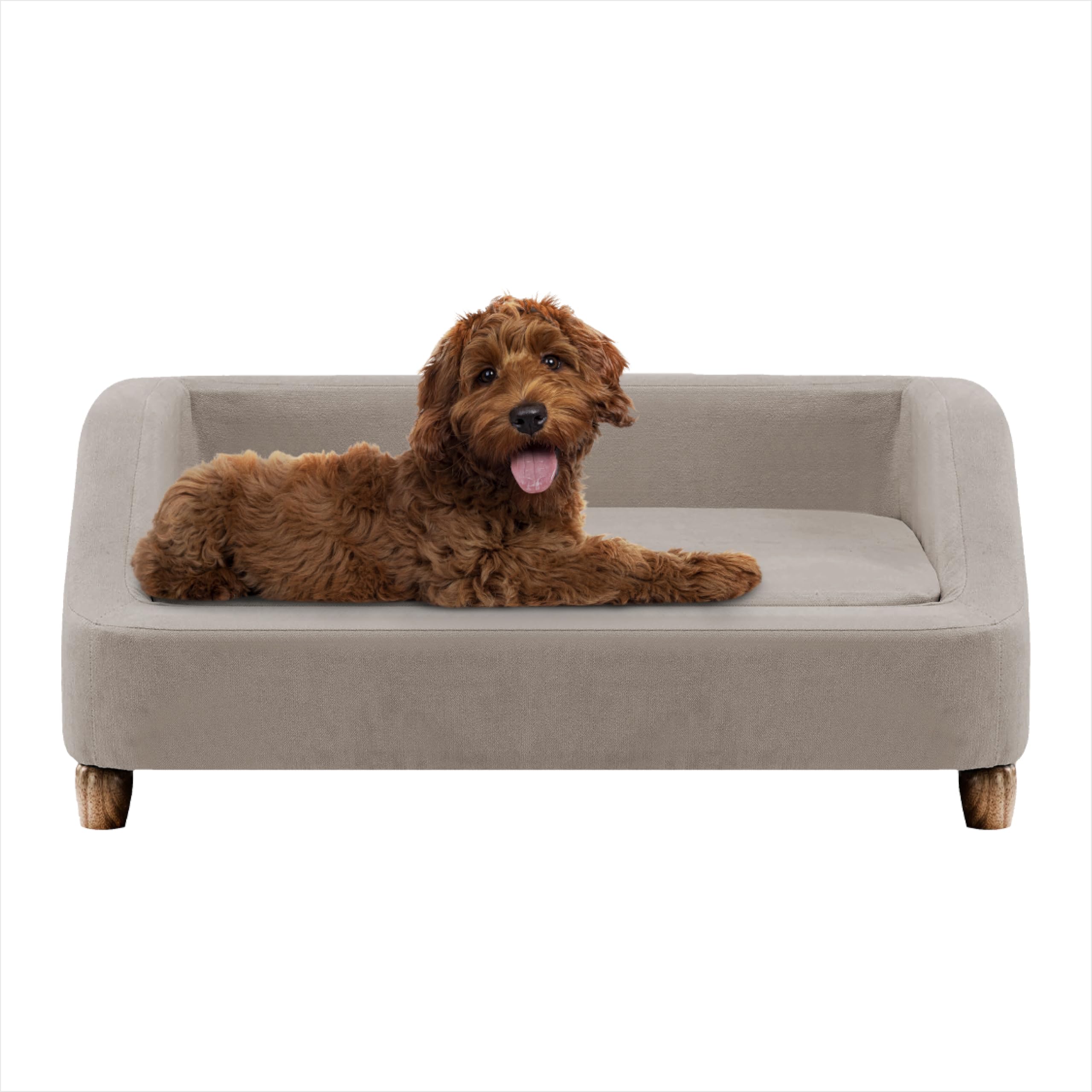 Photo 1 of ***STOCK PHOTO FOR REFERENCE ONLY DIFFERENT COLOR***
Critter Sitters 36-In. Microfiber Tan Rectangular Dog Sofa for Medium-Sized Dogs, Modern and Stylish Elevated Sofa Bed for Home or Apartment, Comfortable and Easy to Clean
