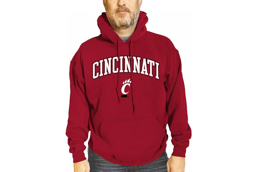 Campus Colors NCAA Arch & Logo Gameday Hoodie - Fleece Pullover Sweatshirt | 50/50 cotton-polyester fleece hoodie - 100+ schools - officially licensed NCAA fan apparel