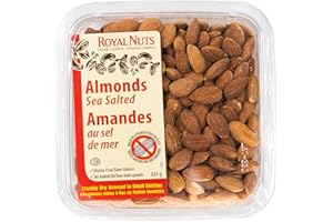 ROYAL NUTS Dry Roasted Almonds, Sea Salted, 325 Grams