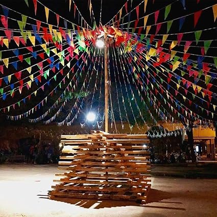 Partybanner Flaggen Und Girlanden Mobel Wohnen Wimpelgirlande 4 Meter Bunt Party Deko Wimpelkette Geburtstag Dekoration Garten Patronlarinensesindeyiz Org