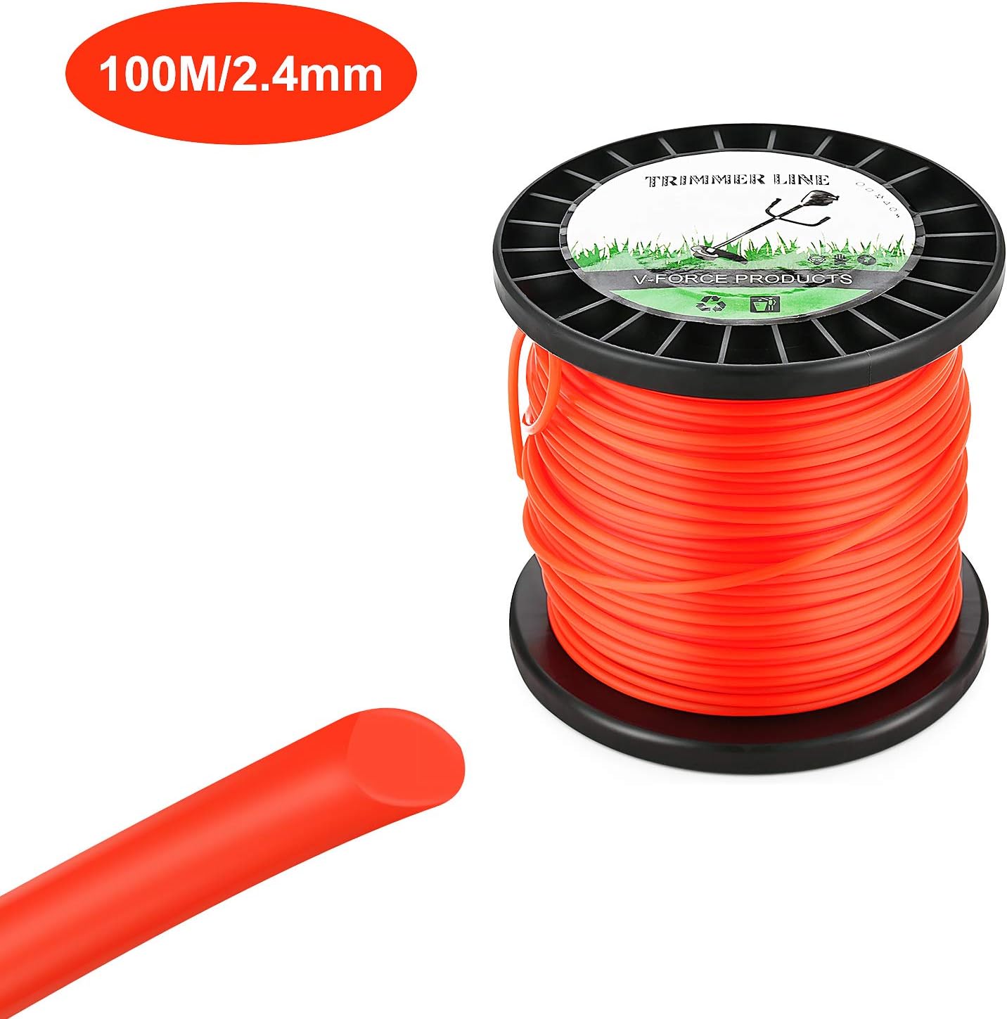 Linea Pretagliata Per Decespugliatore A Spinta - 18,5 Pollici, Diametro 0,155, Universale (490-040-M035)