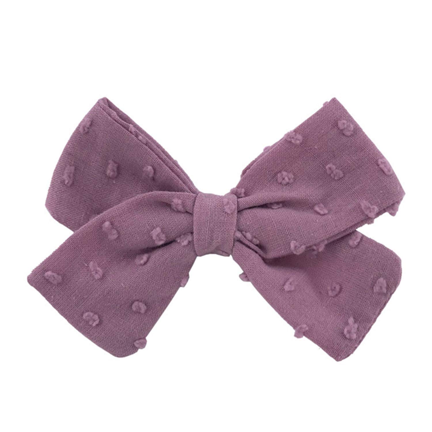 Amazon Com Cyose Cotton Fabric Bow Clips Boutique Hair Bows Hair