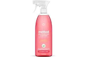Method All-Purpose Cleaner, Pink Grapefruit, Perfect for Most Counters, Tiles, Stone, and More, 28 oz spray bottle