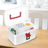 MILTON Medical Box First Aid Storage Box Portable With Detachable Tray White view 9