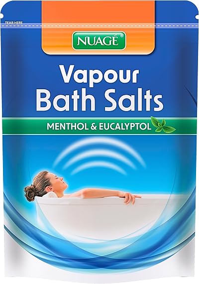 NUAGE Nuage Vapour Bath Salts Menthol Eucalyptus 450g Calming Relaxing