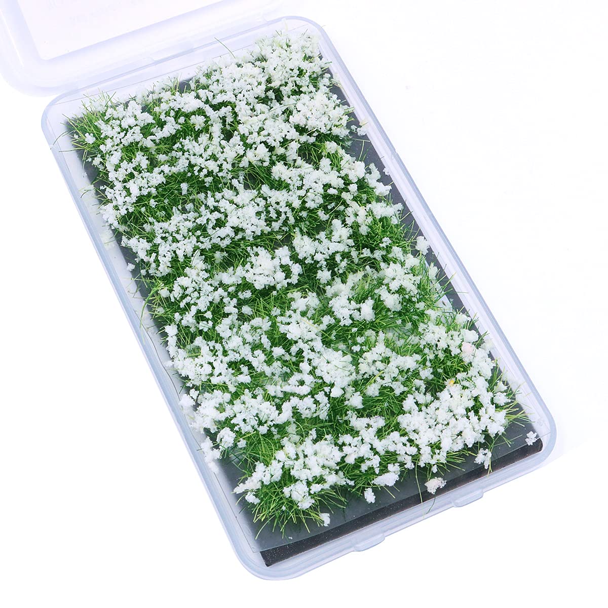 Tiardey Flower Grass Tufts Sand Table Set,Terrain Model Kit,Shrub Flower Cluster,Used for Miniature Landscapes,Sand Table Theme Models,Scenery Model - White Shrub