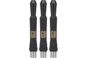 Target Darts Phil Taylor Gen 11 Power 9-Five Shafts, Raw Power Titanium Dart Shafts Pack of 3 | Phil Taylor G11 Black Shaft S