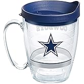 Tervis Made in USA Double Walled NFL Dallas Cowboys Tradition Insulated Tumbler Cup Keeps Drinks Cold & Hot, 16oz Mug, Classic