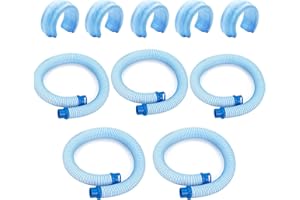 YUUCOO 5 Pack, R0527700 Pool Cleaning Vacuum Hose, Fast Twist Lock Hose Replacement Parts, 39 Inch, Blue and White Single Section Small Hose. Fit for Zodiac Baracuda MX6,MX8,X7,T3,T5 Swimming Pool Cleaner