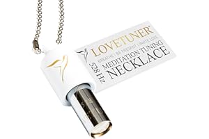 LOVETUNER 528 Hz Breathing Necklace | Stress Relief Whistle | Promote Calm, Relaxation & Focus with Mindful Sound Healing