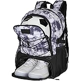 Goloni Soccer Backpack,Basketball Backpack with Ball Compartment & Shoe Compartment,Backpack for Basketball,Soccer