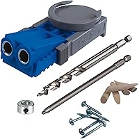 Kreg R3 Jr. Pocket-Hole Jig System - Portable Kreg Pocket-Hole Jig - Easy Clamping & Adjusting - Includes Positioning Sliders