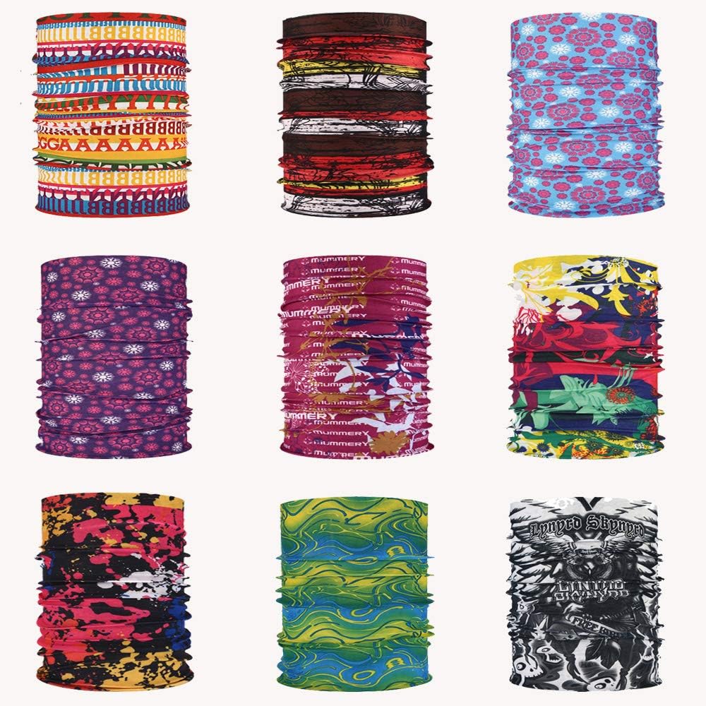 Ambielly Sport Headwear Bandana - Snood Face Mask Face Bandanas Scarf - Headband Snoods For Men Sport