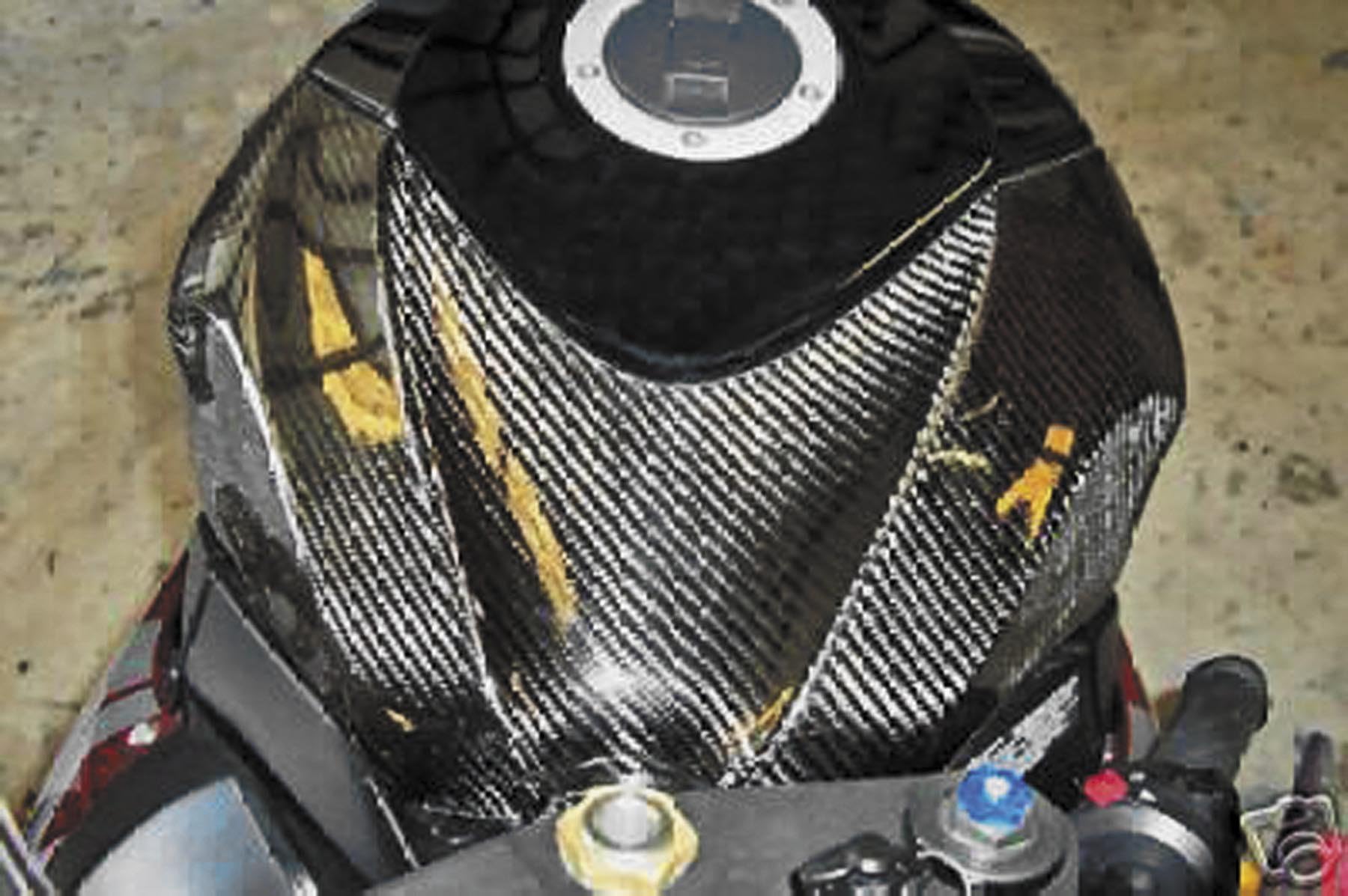 Carbon Fiber Works Tank Cover for Yamaha YZF-R6 YZFR6 2008-2010