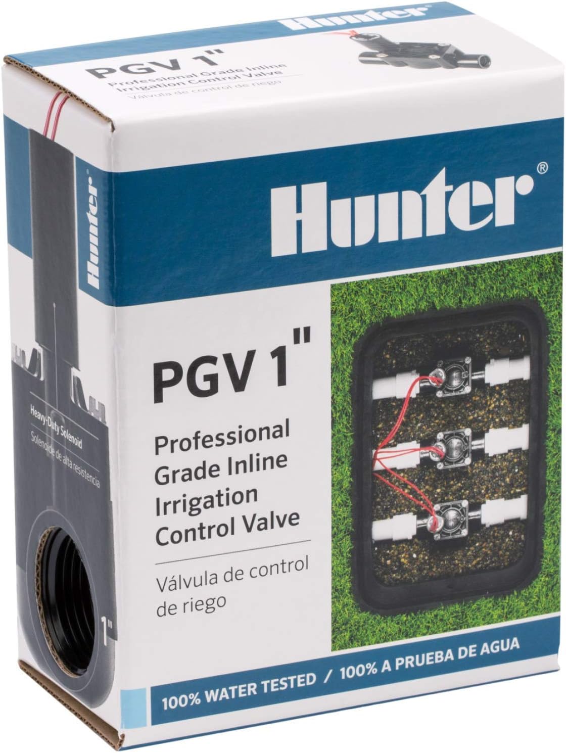 Hunter Industries RTL0502PGV101G Hunter 1" PGV Irrigation Valve, Black, small : Stationary Lawn And Garden Sprinklers : Garden & Outdoor