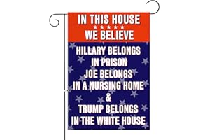 XIFAN Premium Garden Flag for Anti Biden Trump 2024 Funny Double Sided 12.5 x 18 Inch Yard Outdoor Decoration