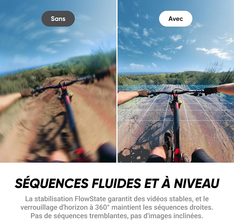 X4 Air Pack Démarrage Noir - Caméra 360 8K, Légère 165 g