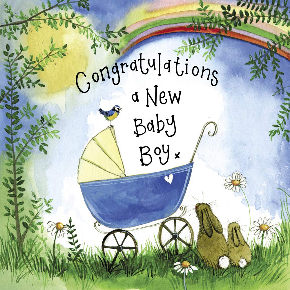 ALEX CLARK New Baby Boy Card