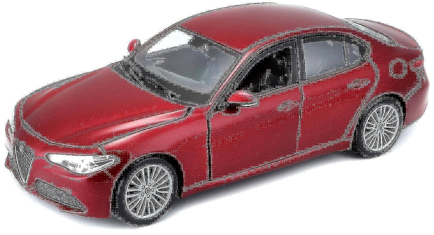 Bburago Alfa Romeo Giulia - Realistic 1:24 Scale Model Car, Officially Licensed by Alfa Romeo, Recommended Age 3+ Years